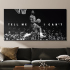 Hot    Michael Jordan Poster     Tell Me I Can t Inspirational Basketball Canvas
