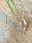 Clear Quartz Pendulum Crystal Dowsing Gemstone Specimen Reiki Chakra Therapy