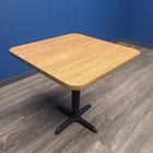 Used Wood Square Dining Table   Stock No  939841