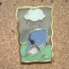 Disney Winnie The Pooh Eeyore Rain Cloud Stained Glass Single Pin