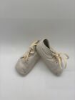 1 Pair Of Antique  Vintage Leather Baby  Doll Boots  Baby Shoes With Laces
