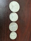 Lot Of 4 Old 80  Silver Canadian Coins  2 25 Total Face Value