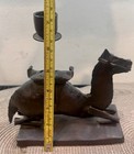Vintage Camel Candle Holder Metal Impressive 7 1 4    Tall 7    Long