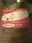 Vintage 1950s Replogle World Globe Brass Tone Stand Original Hang Tag