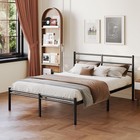  Queen Bed Frame With Headboard And Footboard  14 Inch Metal Platform Bed Frame 