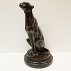 Statue Sculpture Cheetah Wildlife Art Deco Style Art Nouveau Style Bronze Signed