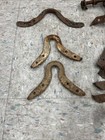 Antiqie Lot Of Salvaged Hay Carrier Rail Hangers Trolley Barn Hardware