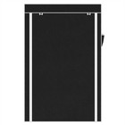 64  Portable Closet Storage Organizer Wardrobe Clothes Rack With Shelves Black 