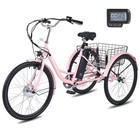 Viribus 24  26  Adult Electric Tricycle Trike 36v 250w Lithium Battery Ul Stand