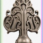 Set Of 4 Antique Nickel Metal Box Feet  1 5x2 Inches