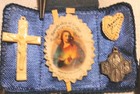 Pope Blessed Nun Relic Agnus Dei Relic Jesus Lamb Of God Ave 4 Way Cross 