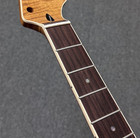 Satin 22fret Aaaa Roasted Flame Maple Electric Guitar Neck Part Rosewood Binding