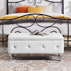 Footrest Storage Ottoman Bench Pu Upholstered Bedroom Bench End Of Bed Bench Us