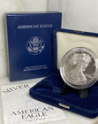 2002 Silver American Eagle Proof Coin   Box   Coa