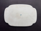 Vintage Nippon Vanity Dresser Tray Porcelain Hand Painted Blue Border Floral