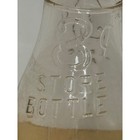 Vintage 3 Cent Store Bottle One Pint Glass Milk Bottle Embossed Clear 3   B1
