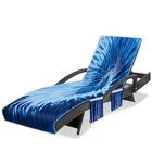 Lounge Chair Towel Cover  Tie Dye Style Chaise Lounge Cover  Beach Chair 