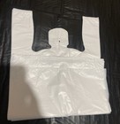 Bags 13 x 10 x23  551 Mil White Large Medium-duty  T-shirt Plastic Shopping Bags