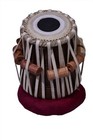 Steel Tabla Set Chrome Polish Sheesham Wood Dayan Musical Instrument With Bag