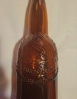 Antique Pre-prohibition Amber Glass Embossed Schmulbach Brewing Co Beer Bottle