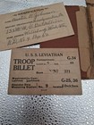 Wwi Ww1 1917 Thru 1919 Paperwork Uss Leviathan Military Orders Pamphlet Etc   