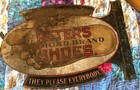 Rare Antique Vintage Peters Diamond Brand Shoes Sign Two Sided