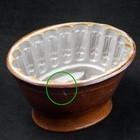 Small Dark Victorian Food Mold With Wheat Sheaf Design Late 19th Century