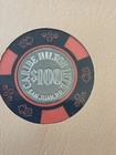  100 Caribe Hilton San Juan Puerto Rico Casino Chip Chc-100c    very Rare   