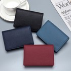 Genuine Leather Business Card Holder Case For Men Women Pocket Name Card Wallet