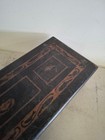 Vintage Ebonised Dluice Carved  Wooden Box Jewellery  