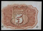 Second Issue 5 Cents Washington Fractional Currency Fr 1233 Choice Au-unc  p387
