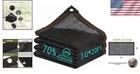 Shade Cloth   70  Garden Sun Shade Cloth Mesh Tarp   10 X 20 Ft Black Sun Shade Net 