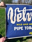 Vintage Velvet Pipe Tobacco Cloth Advertising Banner Sign General Store
