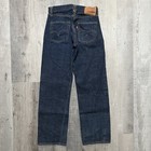 Vtg 1960s Levi s Big E Dark Wash Selvedge Button Fly  8 Denim Jeans Size 29x31