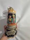 Vintage German Lidded Musical Beer Stein Tankard