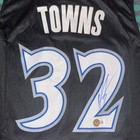 Karl Anthony Towns Minnesota Timberwolves Signed   Autographed Jersey Bas Coa  