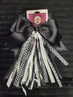 Mandy s Boot Bowtique Black White Ribbon Western Checkered Striped Boot Bows