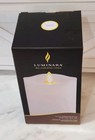 Nib  Luminara Real Flame Effect 3 5  X 6 5  Real Wax White Unscented -  White