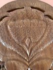 Vintage Antique Wood Carved Victorian Ornate Wall Shelf Hanging 16x10 India