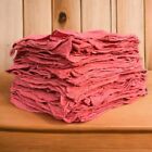 1000 Pcs Red Shop Towels Jumbo 15x15 Cleaning Rags  A-grade   Free Shipping