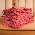 2500 Pcs Red Shop Towels Jumbo 15x15 Cleaning Rags  A-grade   Free Shipping