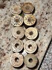 Lot Of 45 Vintage Belding Corticelli Buttonhole Twist Silk Thread Wooden Spools