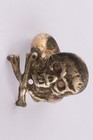 Ring Ww1 Skull Bones Ww2 Gothic Death Head Wwi Skeleton Wwii Biker Goth Punk Art