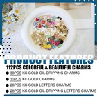 Leiosagn 366pcs Gold Charms Bracelet Making Kit With Normal  366pcs 