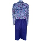 Vintage 1970   s Paul Alfred Ltd Patterned Midi Dress Size 18