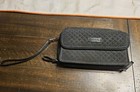  Vera Bradley Black Quilted Trifold  Compact Wallet Microfiber - Great Condition