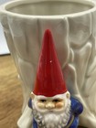 Vintage Gnome Planter Pot 1980 Unieboek B v  Gorham Red Hat Elf Tree Stump Vase