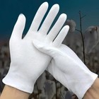 1 10pairs White Cotton Inspection Gloves     Soft Jewelry Coin Work Gloves