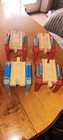 Thomas   Friends Wooden Railway Train Stacking Risers Tracks Bridge Lot Of 4