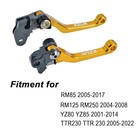 Motorcycle Foldable Clutch Brake Lever Cnc Aluminum Pivot Handle For Rm85 2005 